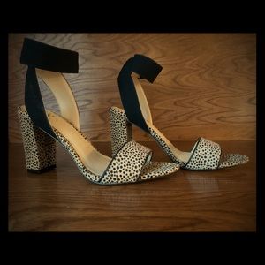 Vince Camuto size 7.5 animal print heeled sandles